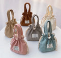 Corduroy Drawstring Mini Bag