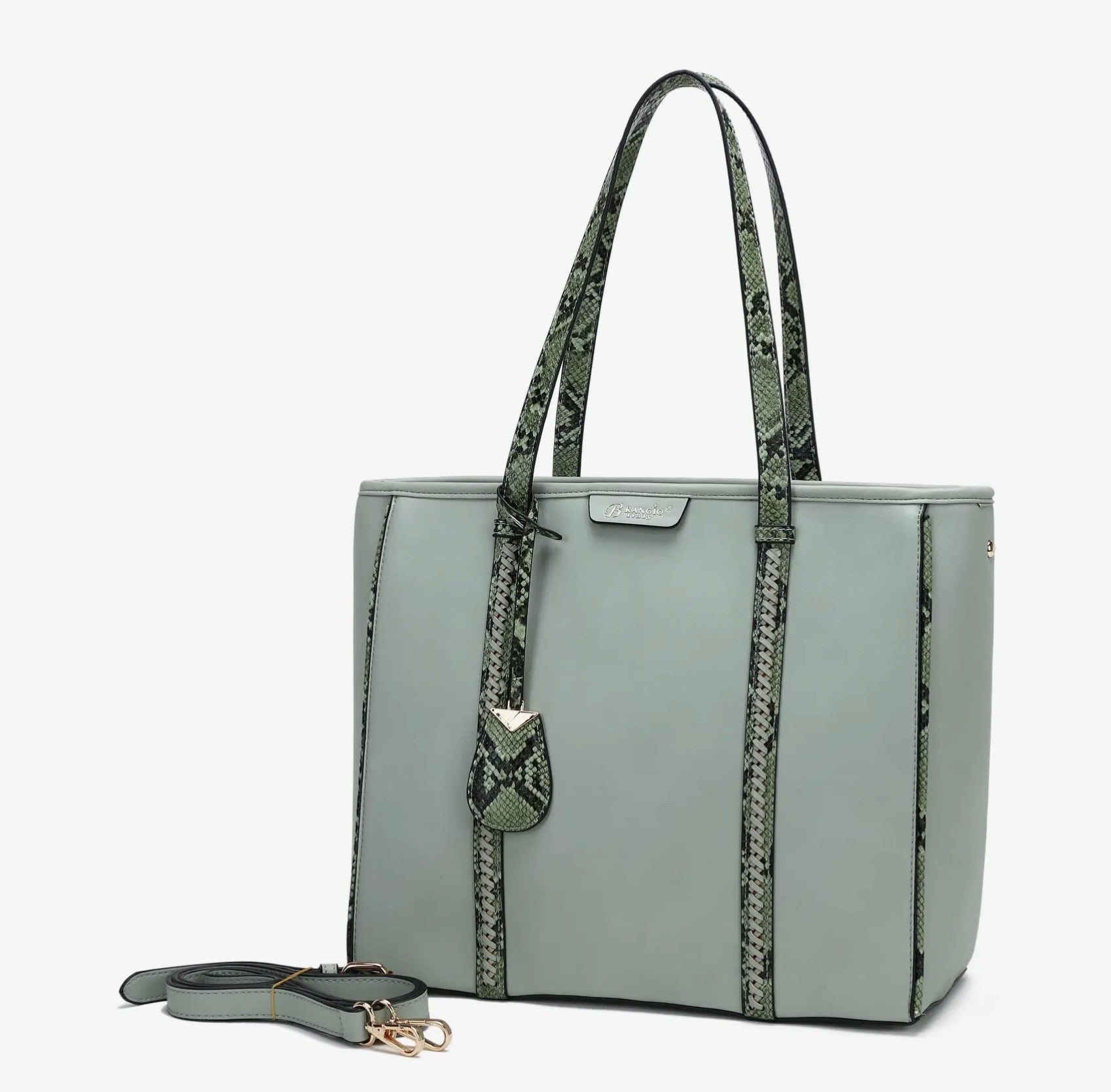 The Willow Serpentine Tote - Sage