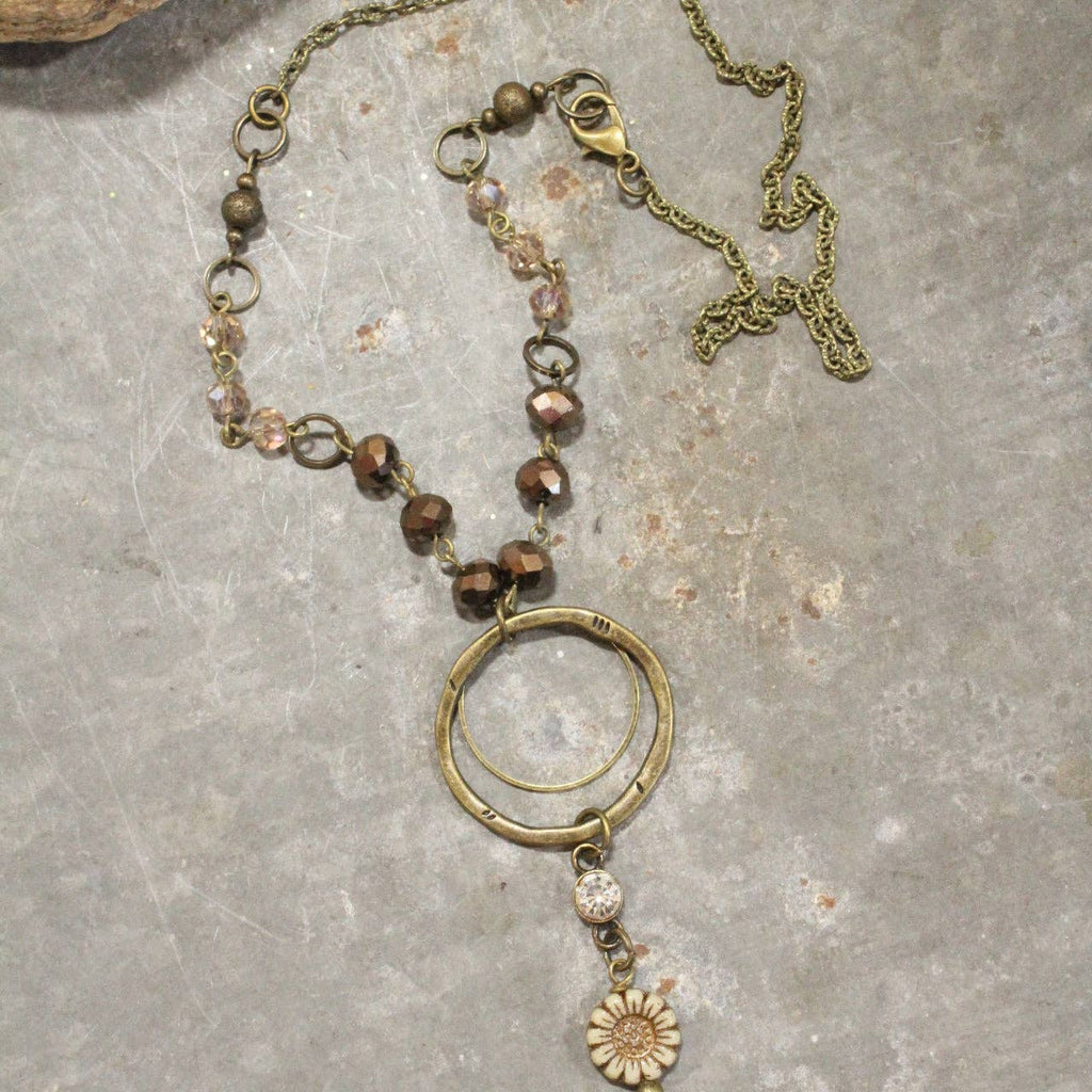 Simply Charming Rich Brown Necklace