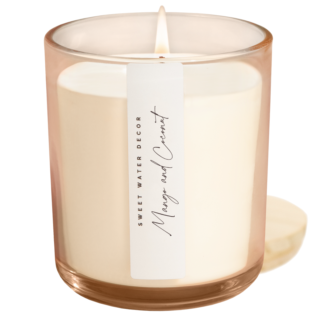 Mango and Coconut 12 oz Candle - Home Decor and Gifts