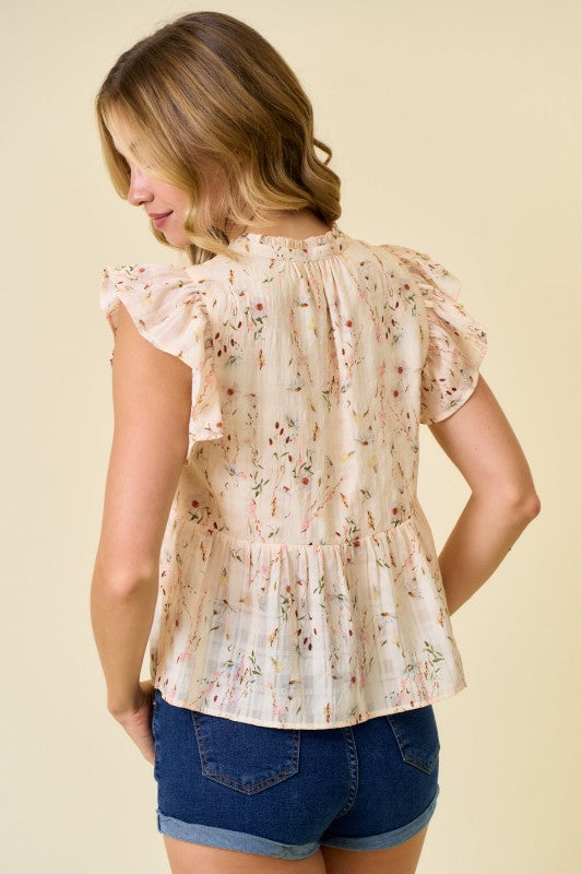 Willow Ruffle Sleeve Top