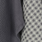 Taupe Waffle Weave Tea Towel Set (Set of 2)