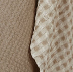 Taupe Waffle Weave Tea Towel Set (Set of 2)
