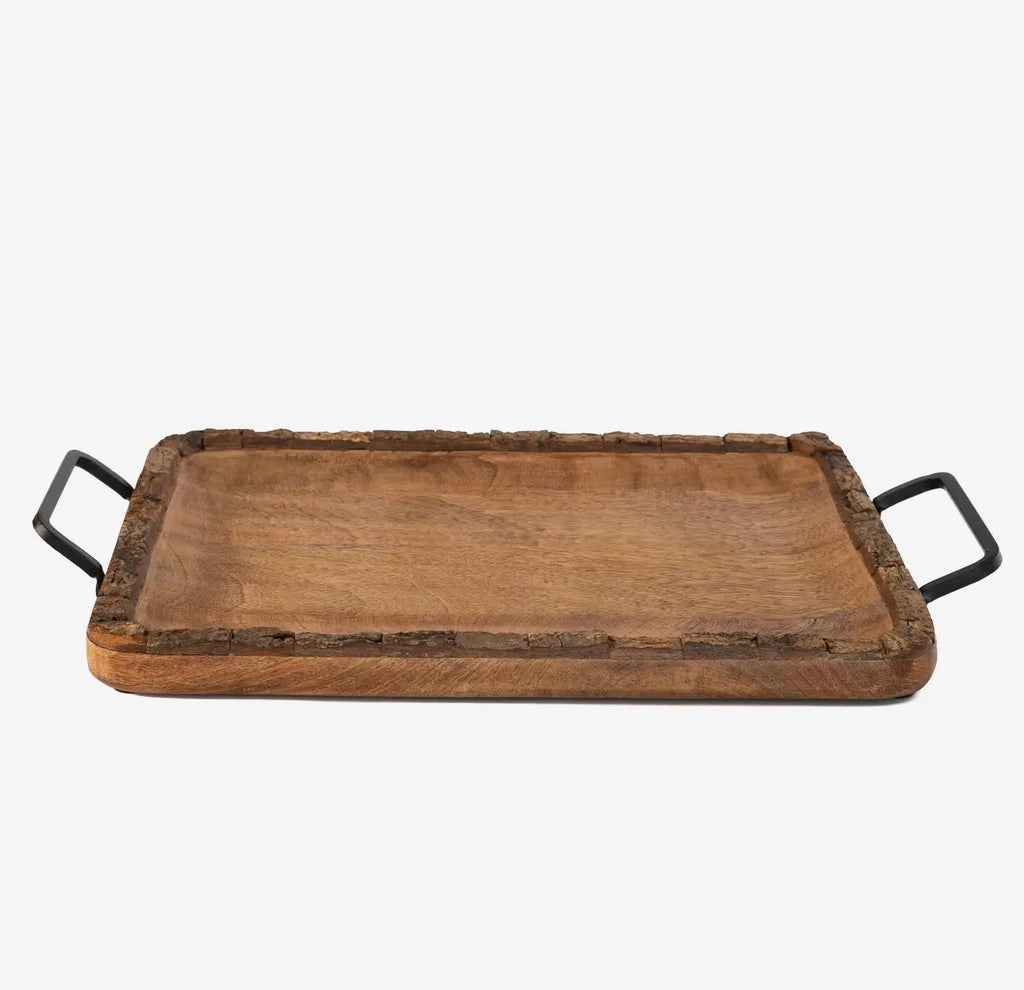 Artisan Mango Wood Bark Tray