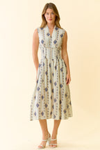 Meadow Zip Midi Dress