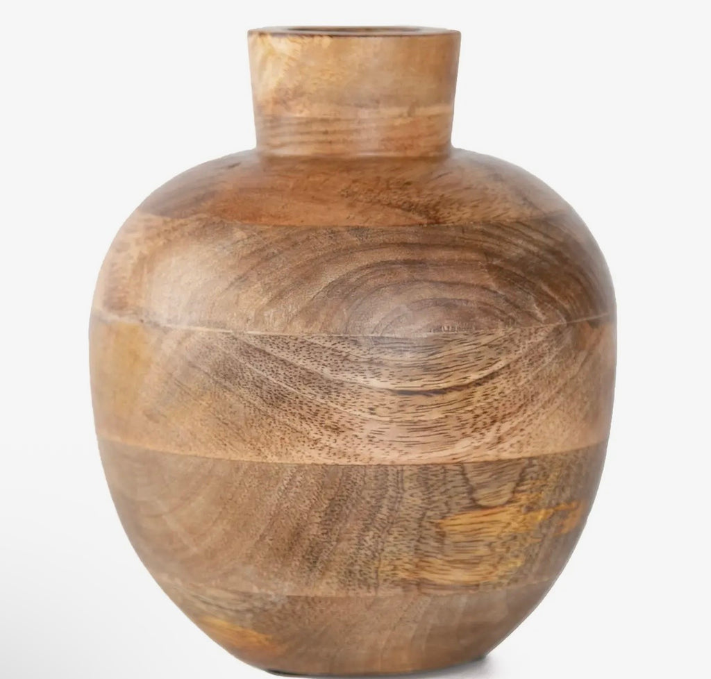 Artisan Mango Wood Vase