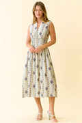 Meadow Zip Midi Dress