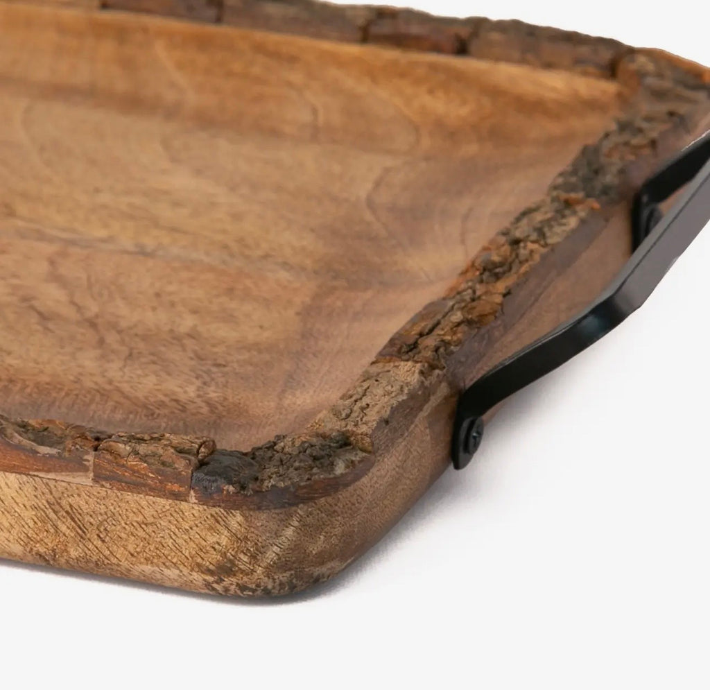 Artisan Mango Wood Bark Tray