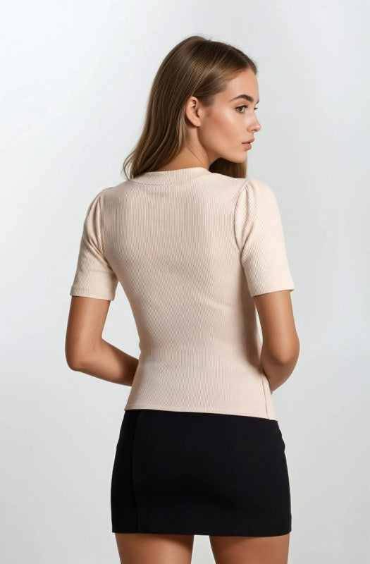 Harper Button Detail Top