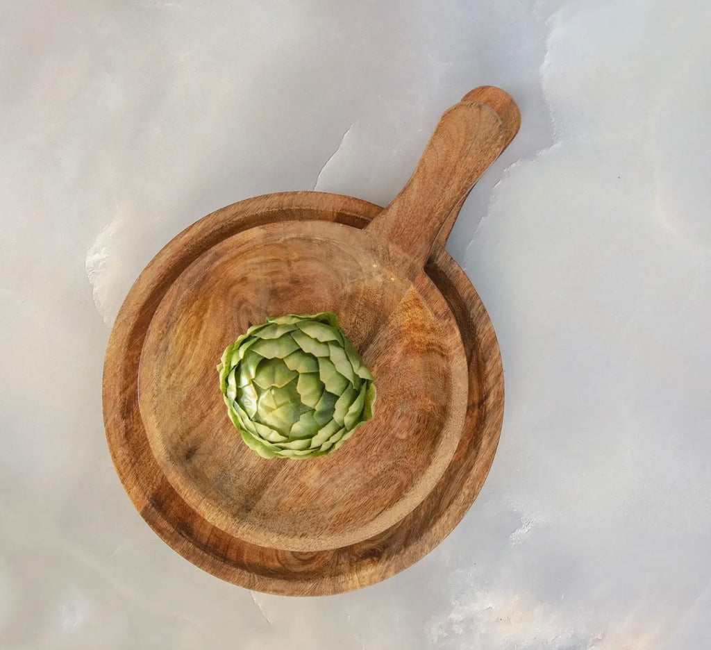 Artisan Mango Wood Handled Bowl