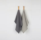 Taupe Waffle Weave Tea Towel Set (Set of 2)