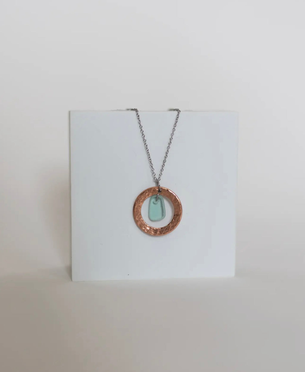 Restored Copper & Glass Survivor Story Necklace