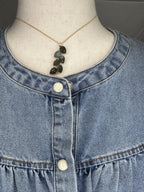 Everyday Ruffle Sleeve Denim Shirt Dress