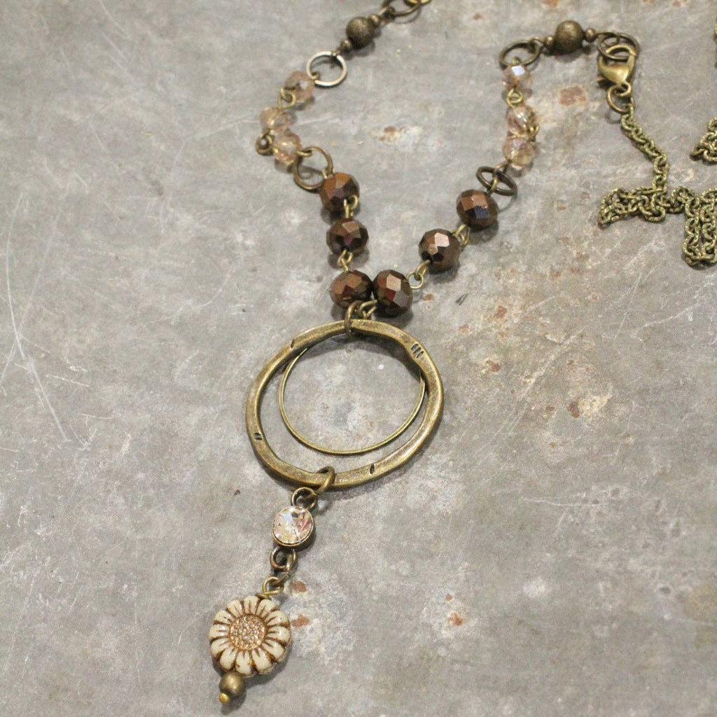 Simply Charming Rich Brown Necklace